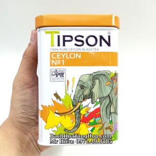 [Hỏa Tốc] Trà Tipson Ceylon No1 hộp sắt 85g