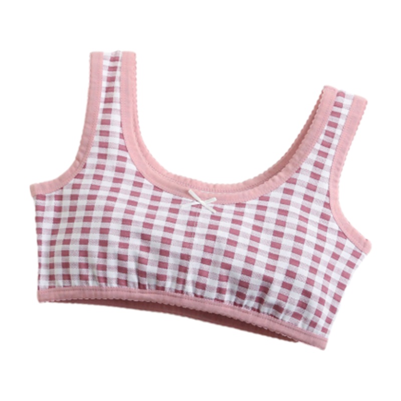 Han Puberty Áo lót vải cotton Không Gọng Họa Tiết Chấm Bi / Chấm Bi Hoạt Hình Dành Cho Bé Gái Tuổi Teen