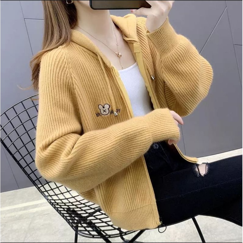 Áo khoát dệt kim siêu xinh