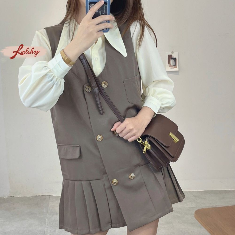 Váy, đầm công sở đi chơi thời trang Hàn Quốc Red Shop.official.store_29206,29205