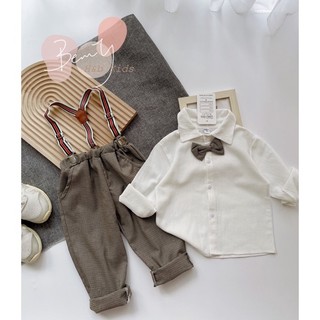 Set công tử đai Y dài tay cực hot cho bé trai