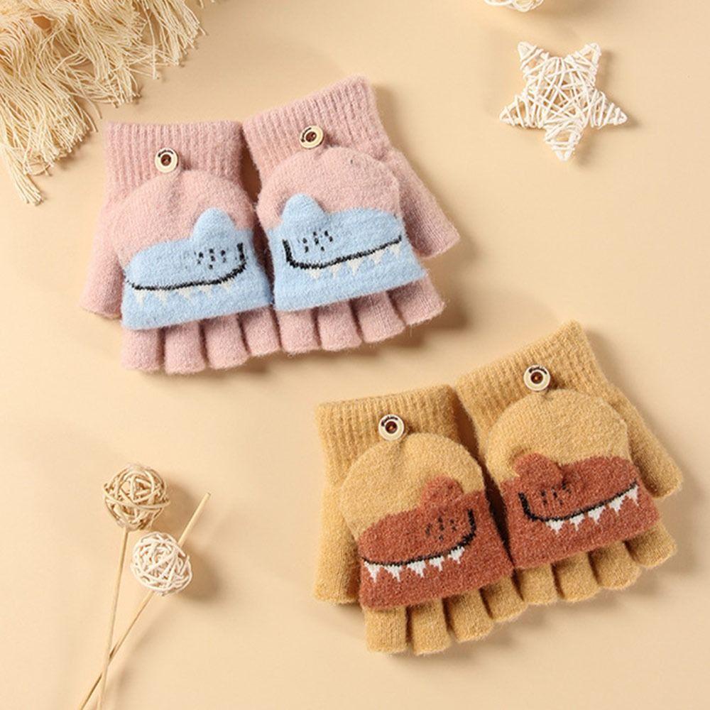 Găng Tay Dày Mềm Mại Giữ Ấm Cho Bé 5-12 Tuổi