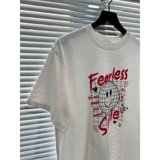 Áo thun tay lửng form oversize Smile | Fearless Tee | Secodee