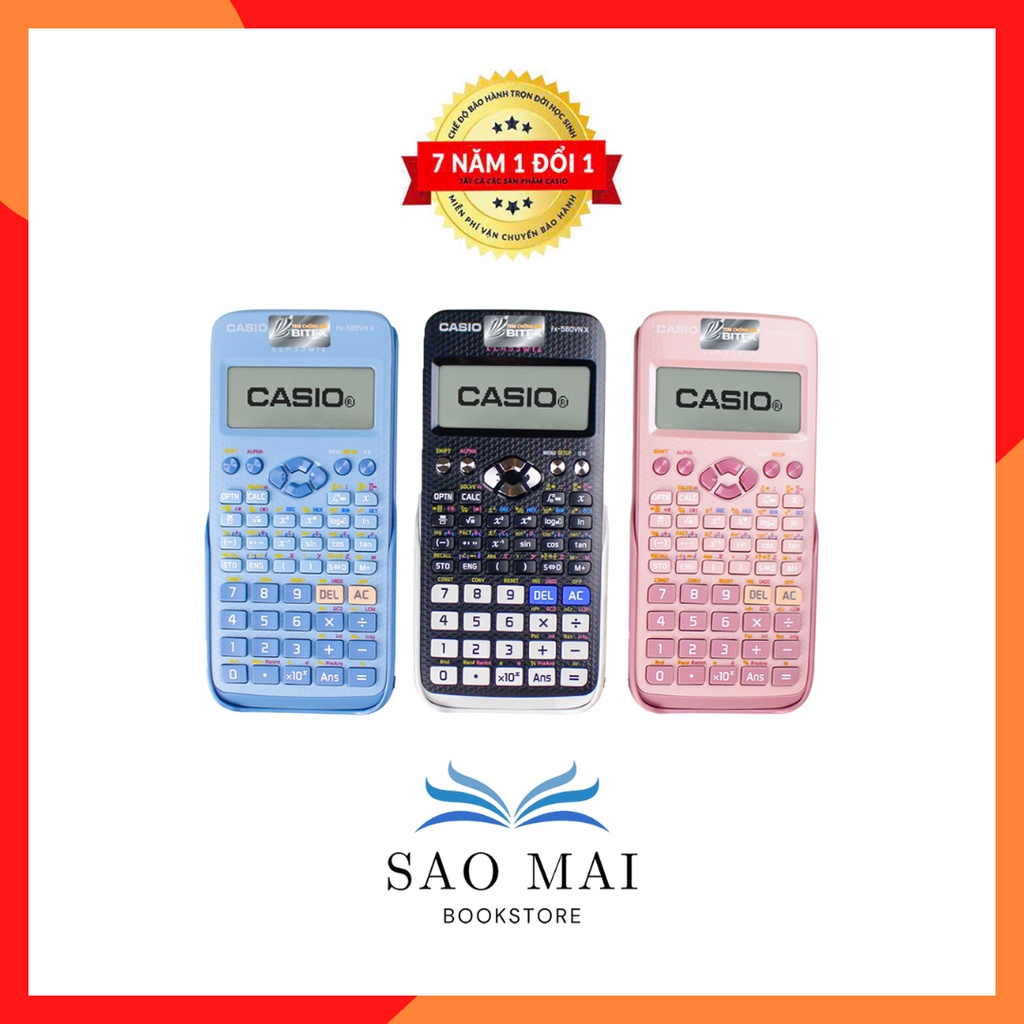 Máy tính Casio Fx-580VNX chính hãng - Bảo hành 7 năm