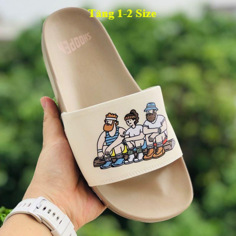Dép unisex 𝐌𝐋𝐁 cắm trại ❤️FREESHIP +Tăng 1sz❤️ dép mlb camfire quai ngang thể thao nam nữ, kèm tem tag mác, Camfire-nâu