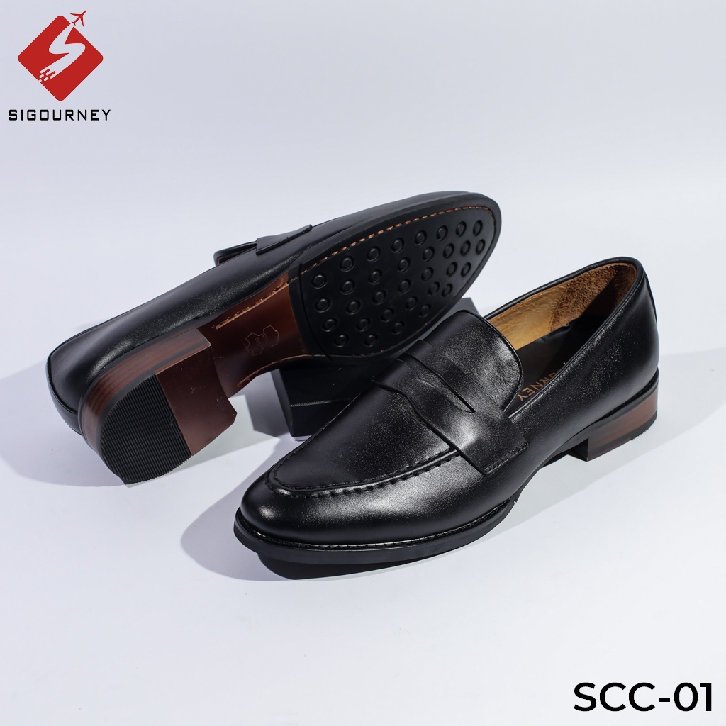 Giày loafer nam ĐẾ PHÍP cao cấp SIGOURNEY SCC-01 bảo hành 18 tháng