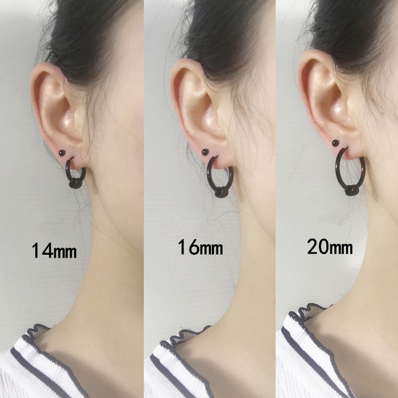 Khuyên Tai Dạng Xỏ Bằng Thép Titan Không Gây Dị Ứng Thời Trang Cho Nam Và Nữ T485