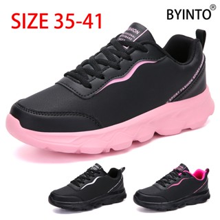 Giày Thể Thao Da Siêu Nhẹ Chống Thấm Nước Size Lớn 35-41 Thời Trang Cho Nữ