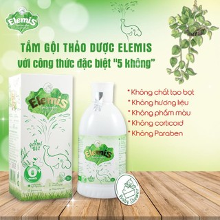 Tắm gội thảo dược trẻ em elemis chai 200ml npp ếch cốm hcm