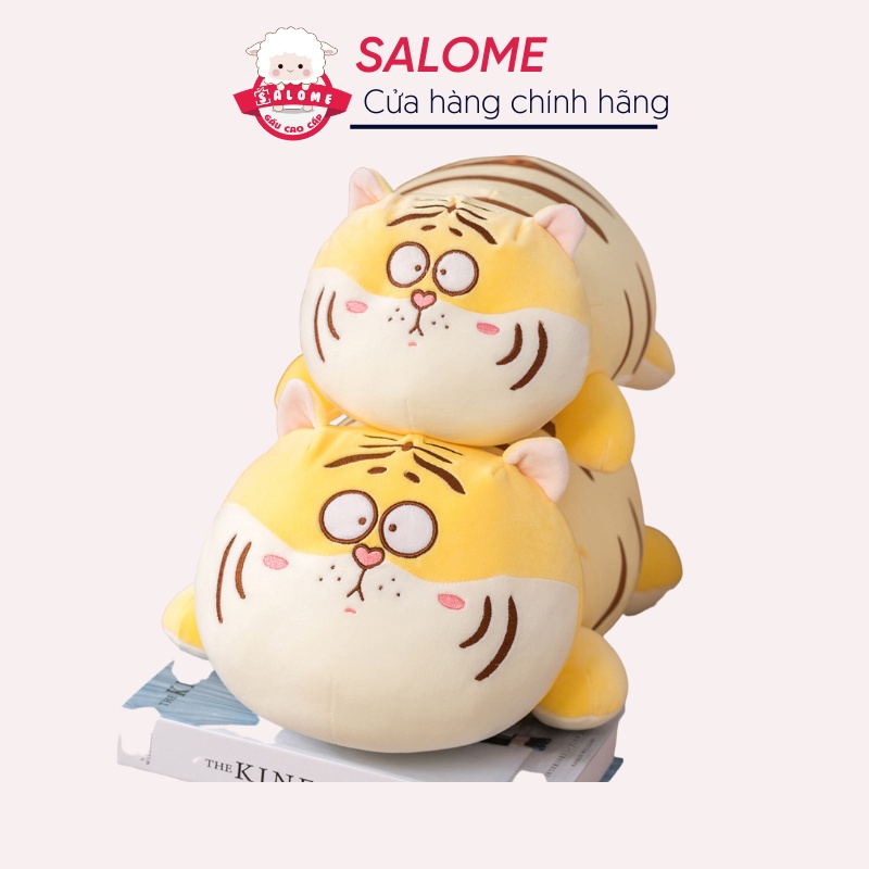 Gấu Bông Hình Con Hổ Mặt Ngáo SALOME,Thú Nhồi Bông Hình Con Cọp Cute