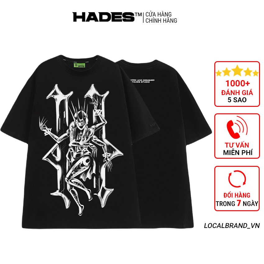 Áo thun Hades Cyber Queen Tee tay lỡ, form rộng vải Cotton - Thời trang nam nữ Unisex Streetwear Hàn Quốc