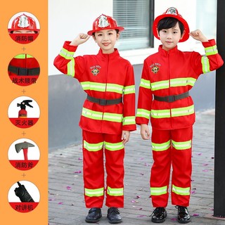 Bộ đồ hóa trang lính cứu hỏa chuyên nghiệp cho bé