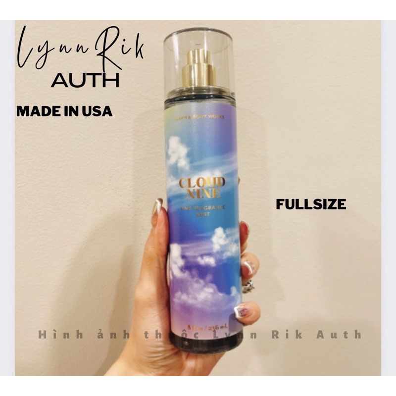 CLOUD NINE - Xịt Thơm Body Mist Dưỡng Thể Bath & Body Works Usa