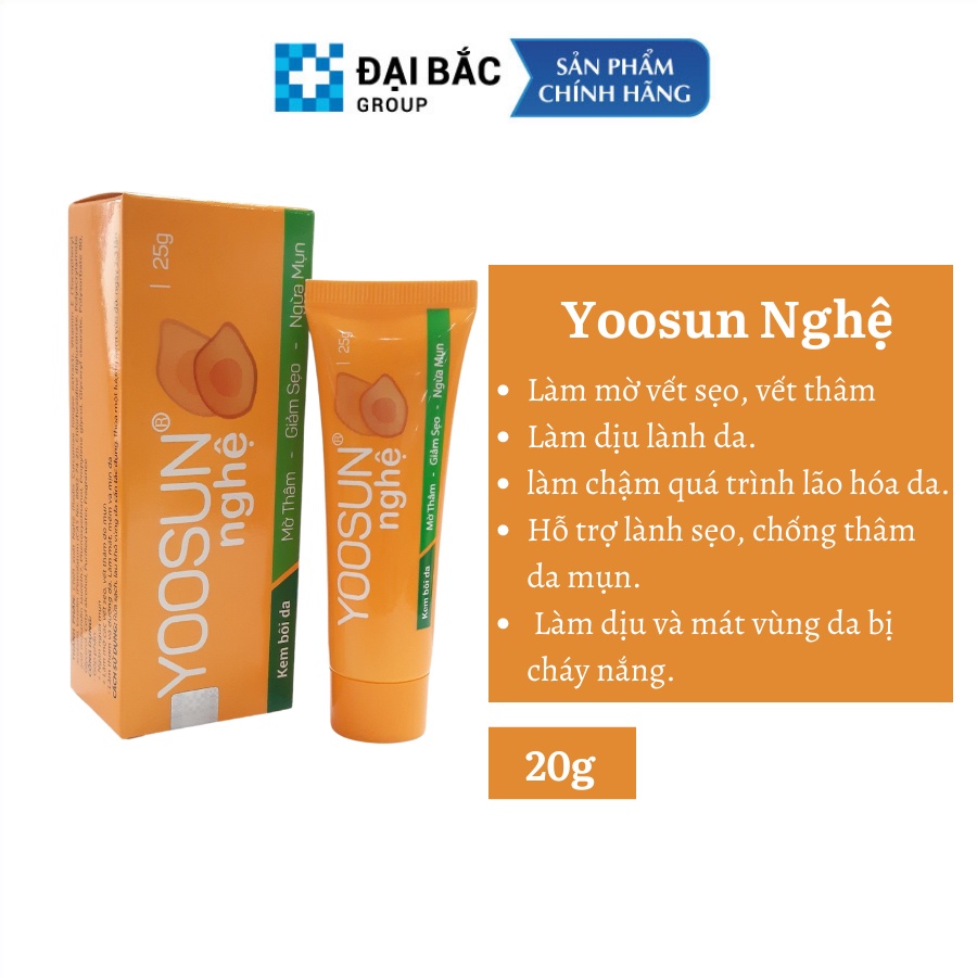 Combo Yoosun Rau má, Acnes, Nghệ 3 dịu mẩn ngứa, ngừa mụn, kháng khuẩn, ngừa thâm sẹo do mụn