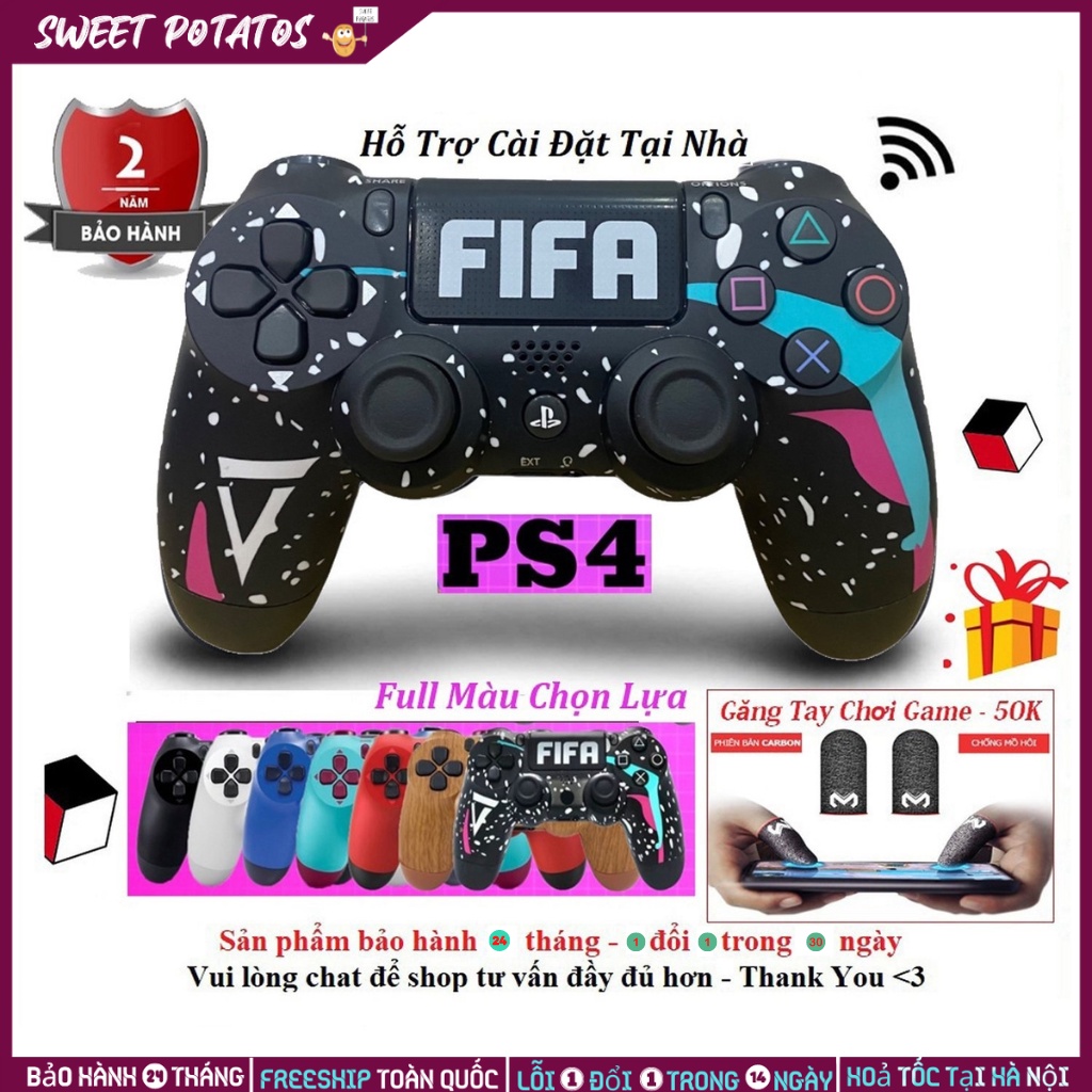 ✨Bản Cao Cấp✨Tay cầm Doubleshock 4 Không Dây Bluetooth P4 pro / P4 cho PC | IOS | Android | Switch | PS4 | Laptop