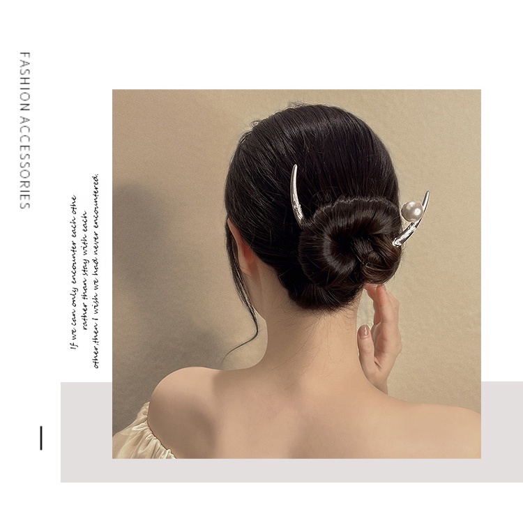 Trâm Cài Tóc Hình Mặt Trăng Phong Cách Hán Phục Cổ Điển Cho Nữ