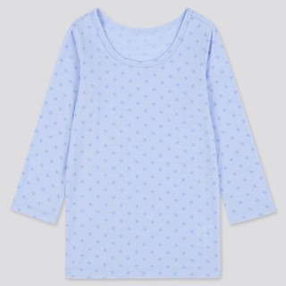 Áo giữ nhiệt heattech bé yêu BABY cổ tròn hình sao dễ thương của UNIQLO