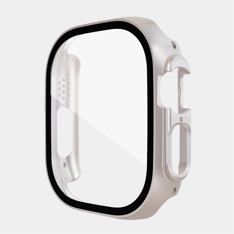 Ốp Bảo Vệ Mặt Đồng Hồ Thông Minh Bằng PC Cho Apple Watch Ultra 49mm Series 8 SE 7 6 5 4 3 2 1 44MM 45MM 42MM 41mm 40MM 38MM