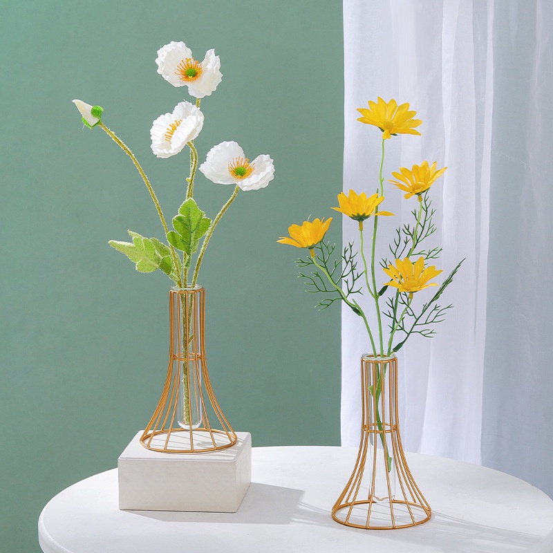 Bình Hoa Bằng Sắt Hình Hồ Lô Dùng Trang Trí Thủ Công