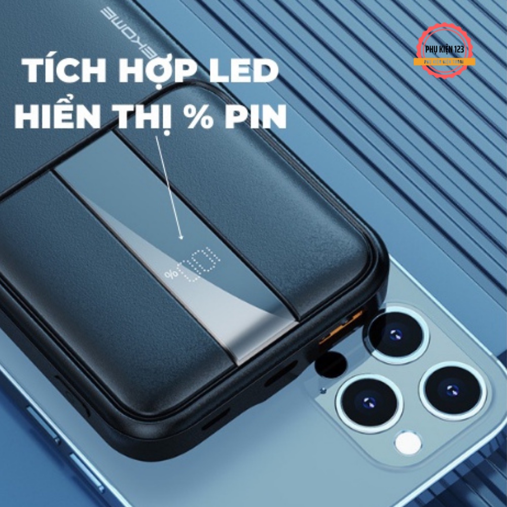 Sạc dự phòng WEKOME WP301-303 dung lượng pin 10000mah,20000mah hỗ trợ sạc nhanh 22.5w thiết kế nhỏ gọn pin tích điện