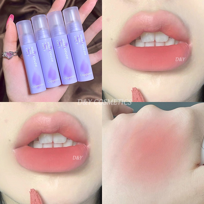 Son Lì Tông Màu Nude Tự Nhiên Chống Thấm Nước Lâu Trôi Cappuvini