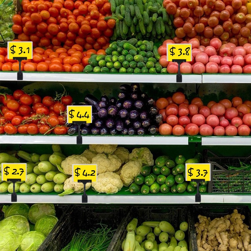 Set 10 Giá Đỡ Biển Báo Hai Đầu Dạng Kẹp Bằng Nhựa Có Thể Điều Chỉnh Đa Ứng Dụng