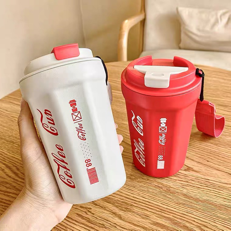Ly giữ nhiệt Inox 304 chống gỉ Coca Coffee dung tích 380ml