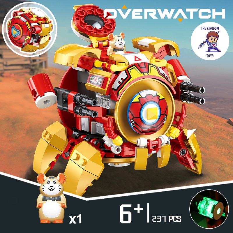 Đồ Chơi Lắp Ráp Mô Hình Wrecking Ball Hammond Đèn Laser Chuột Hamster Iron Man / Captain American / Batman