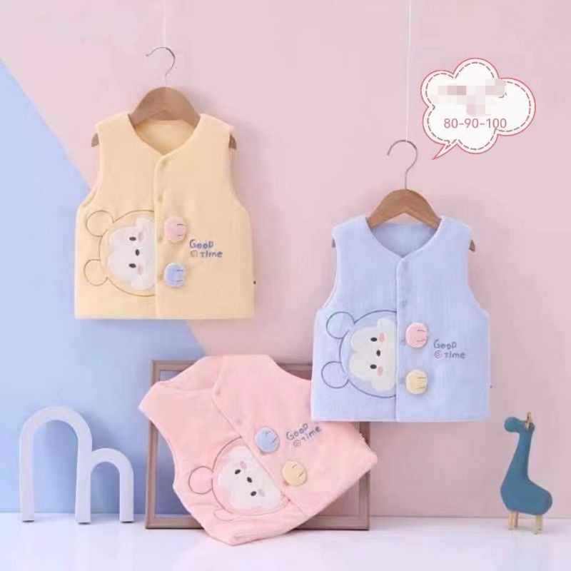 Áo gile bông cho bé hàng QC cao cấp siêu dễ thương 9-15kg