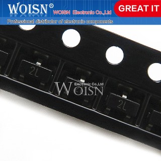 100 chiếc 2n5401 2l mmbt5401 2l sot23-3 sot23 bóng bán dẫn smd mới nguyên bản còn hàng