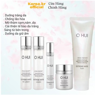 Set dưỡng trắng da Ohui Extreme White 5 sản phẩm