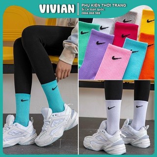 Combo 10 đôi tất nike - vớ nike cổ cao - cổ ngắn - nhiều màu nam nữ phối cùng sneaker cực đẹp tất chuẩn loại 1