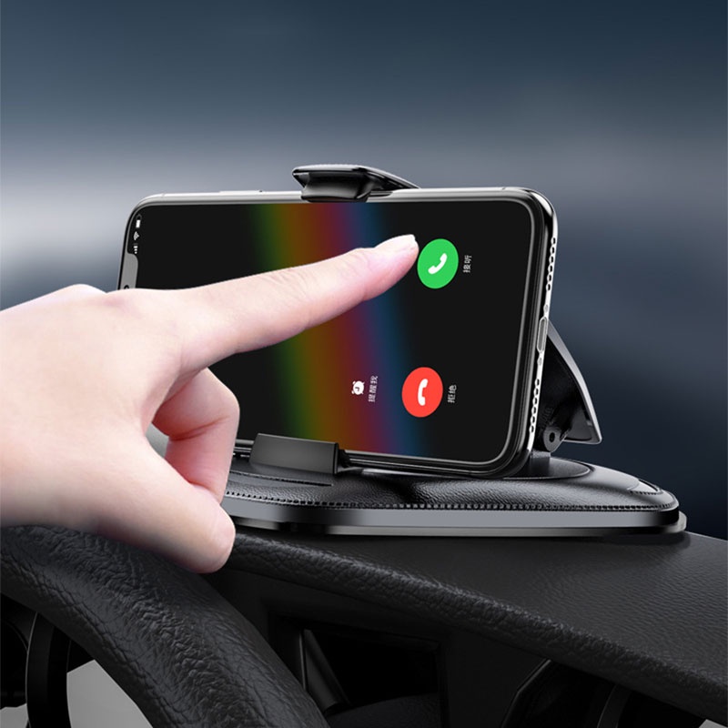 Giá đỡ điện thoại BLALION bằng da kim loại có giác hút gắn bảng điều khiển xe hơi