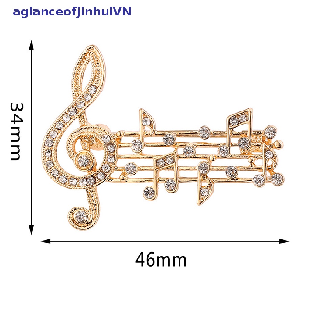Ghim Cài Áo Hình Nốt Nhạc Chống Chói Cho Nam Nữ