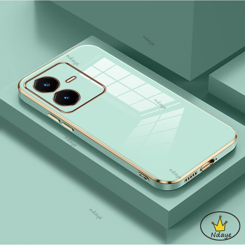 Ốp Lưng VIVO Y22 Y22S Y35 Y16 Y21 Y21S Y33T Y33S T1X Y20 Y20S Y12S Y12A Ốp Điện Thoại Viền Thẳng Màu Macaron Cho NDYZB