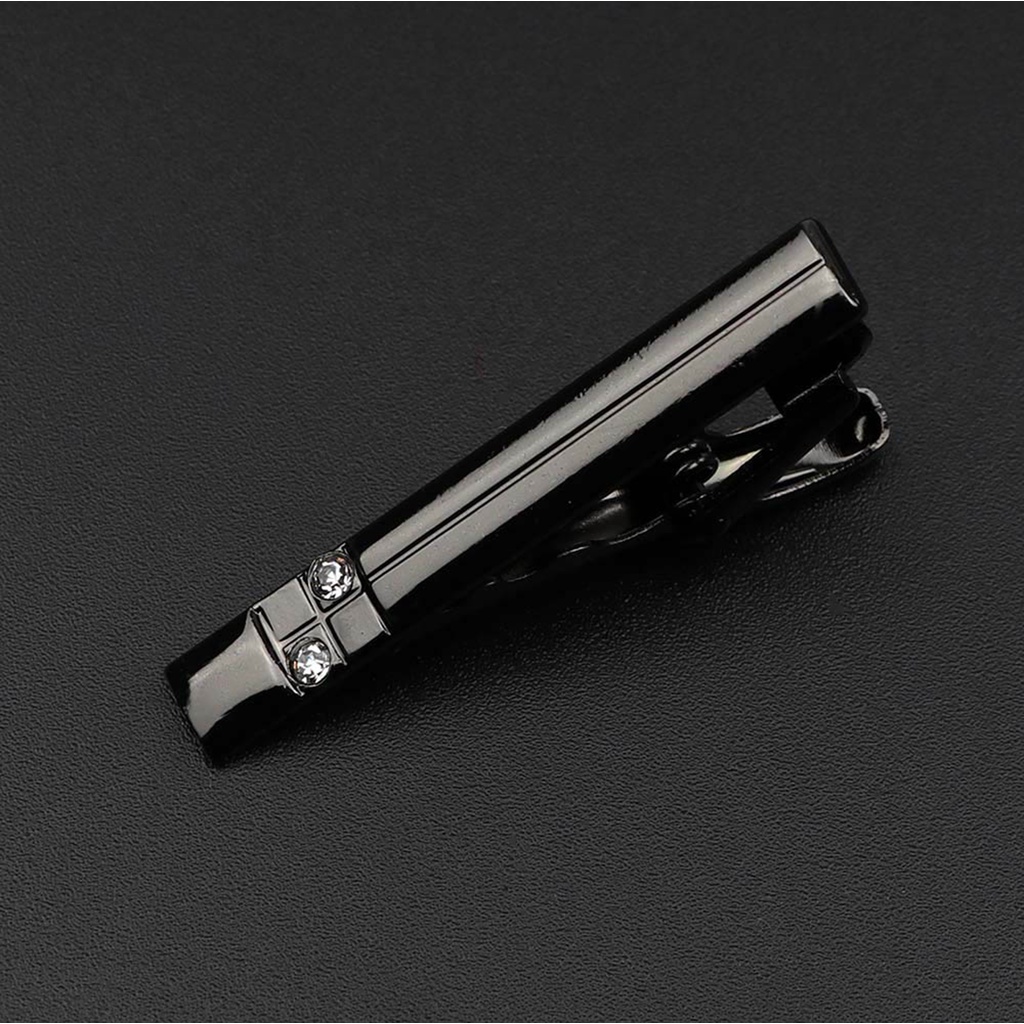 Kẹp Cà Vạt Kim Loại 4cm Màu Bạc Đơn Giản Tinh Tế Thời Trang Công Sở / Đám Cưới