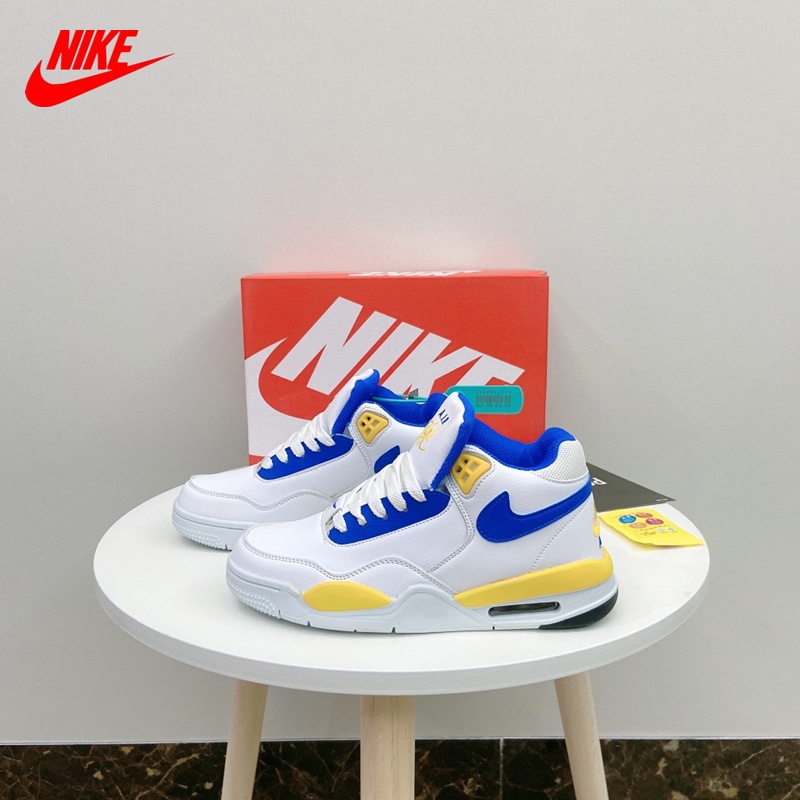 Giày Thể Thao NIKE 100% Chính Hãng Có Đệm Khí Tăng Chiều Cao Màu Vàng Và Xanh Dương