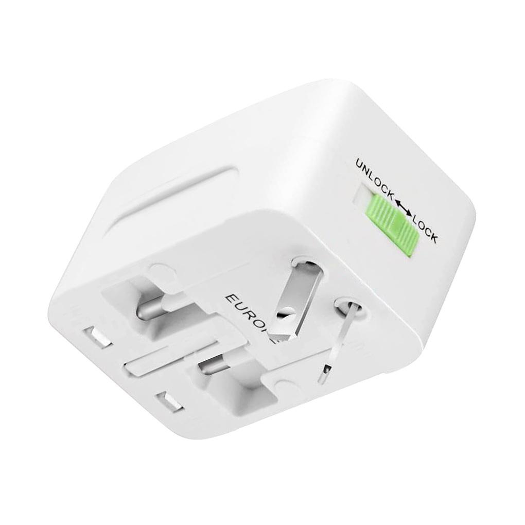 Phích Cắm Chuyển Đổi AC 6 3A 120V-240V Tiện Dụng Khi Đi Du Lịch