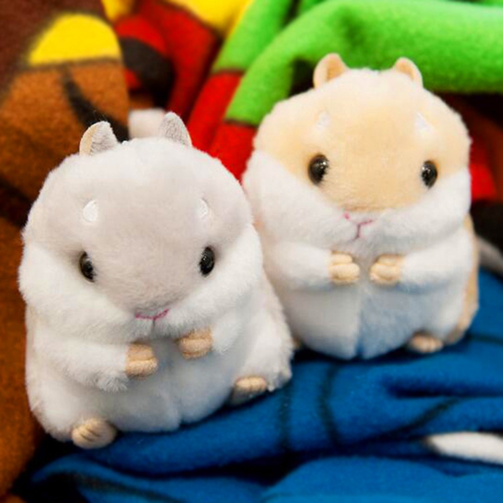 Móc khóa làm bằng kim loại hình chú chuột hamster xinh xắn