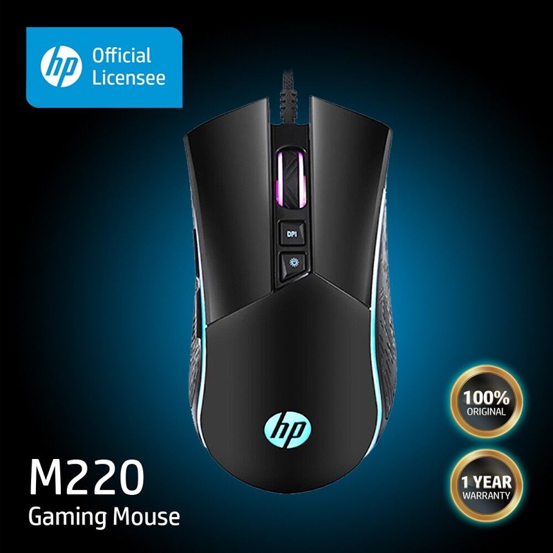 Chuột Có dây Chính Hãng HP M220/ M280/ M270 LED RGB- Chuột Laptop PC Chơi Game Mouse Văn Phòng