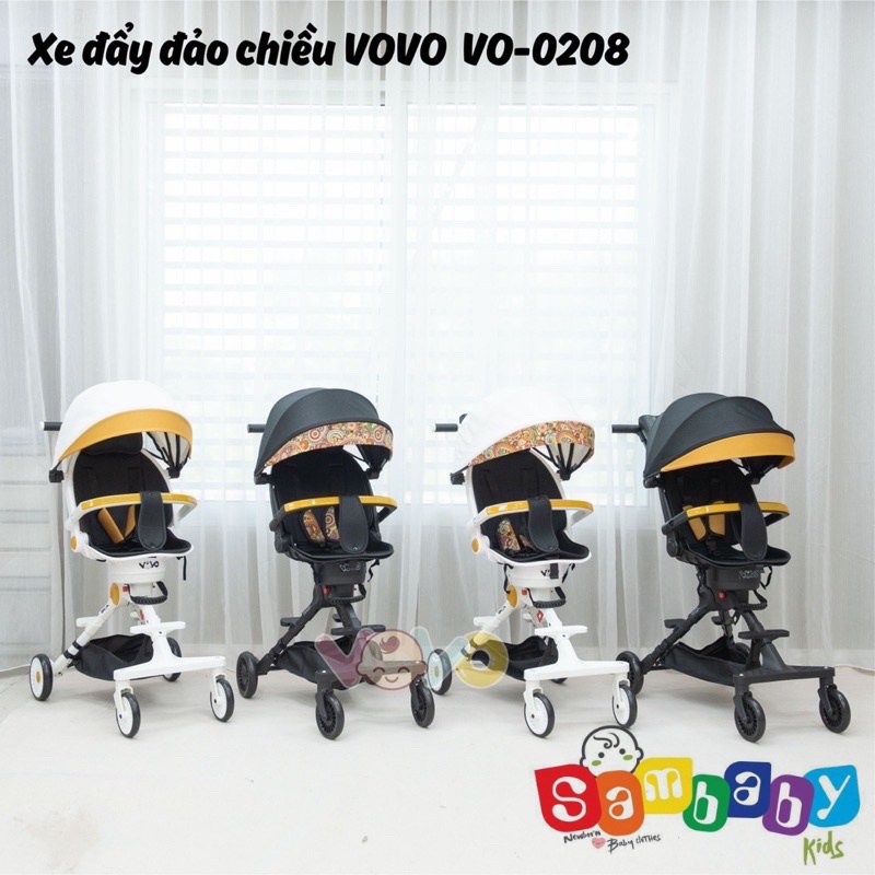 Xe đẩy đảo chiều gấp gọn vovo vo 0208 - ảnh sản phẩm 1