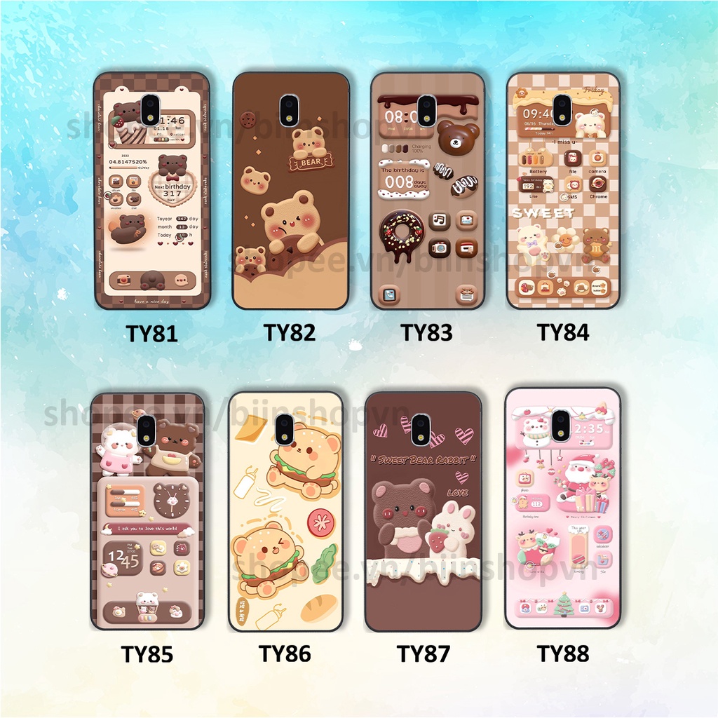 Ốp Samsung J5 Pro in hình gấu chocolate kẹo ngọt siêu đẹp siêu xinh