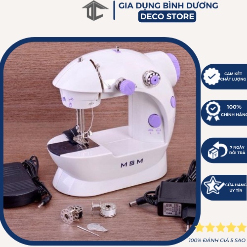 Máy khâu mini cầm tay gia đình 202A, Máy may mini gia đình 2 tốc độ may
