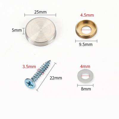 SET 10/20 NẮP CHỤP VÍT INOX SIZE 16/19/22/25mm