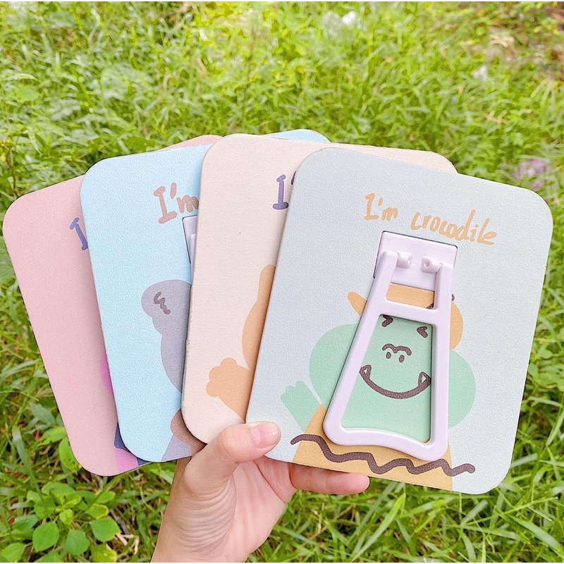 Gương để bàn mini hoạ tiết hoạt hình dễ thương để bàn học, bàn làm việc, bỏ túi đi du lịch