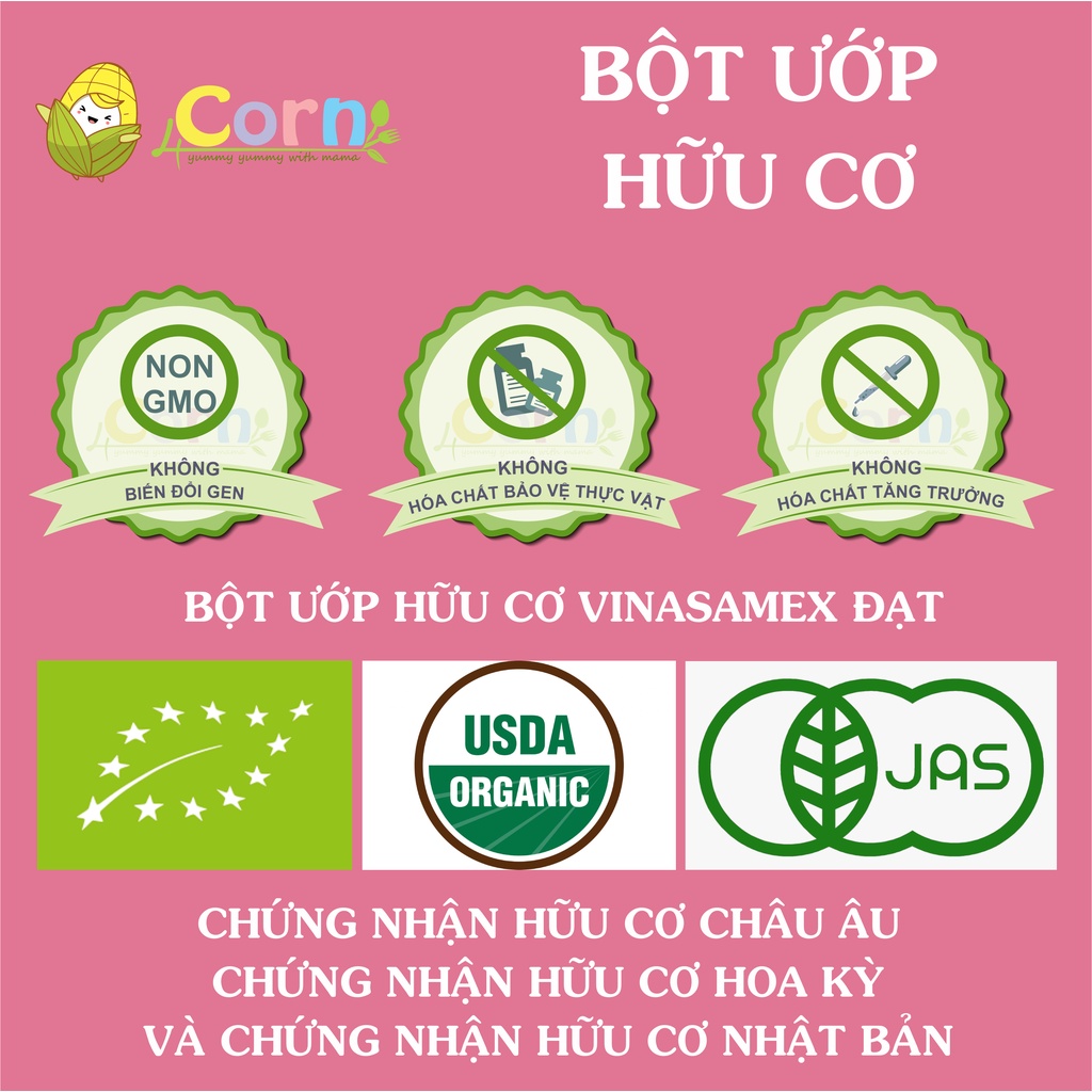 Các loại bột ướp hữu cơ  - Cho bé 7m+ (Bột tỏi, hành tây, gừng, sả, quế,... bột gia vị không muối)