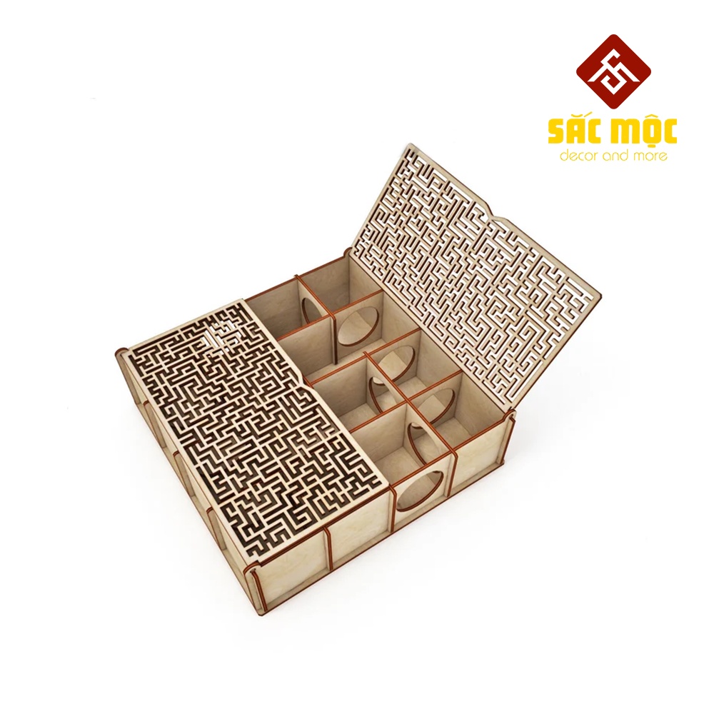 Mô Hình Hộp Mê Cung Gỗ Lắp Ráp Cho Chuột Hamster Size 26*26*7 cm