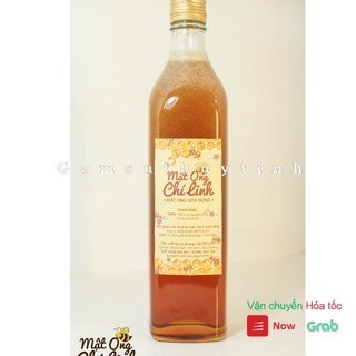 Chai thủy tinh dáng vuông nắp nhôm xoáy đựng mật ong, thực phẩm dung tích 500ml