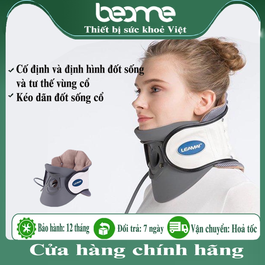 Đai Nẹp Hơi Kéo Giãn Cố Định Nâng Hỗ Trợ Thoát Vị Đĩa Đệm Thoái Hóa Đốt Sống Cổ C02