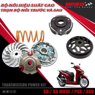 Combo nồi koso racing trước sau cho xe honda shvn 125-150, sh mode, adv...